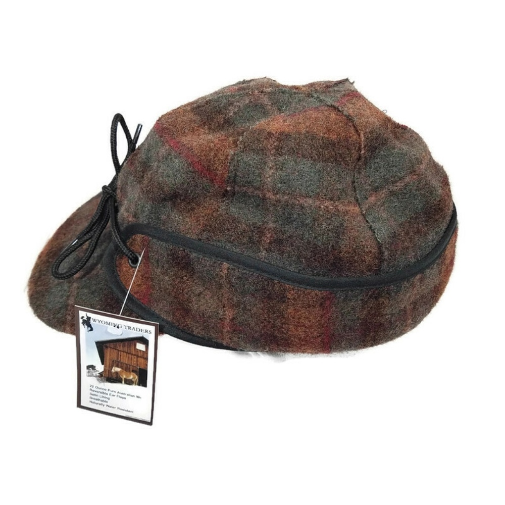 WYOMING TRADERS FRASER 100% AUSTRALIAN WOOL CAP - Picture 4 of 6